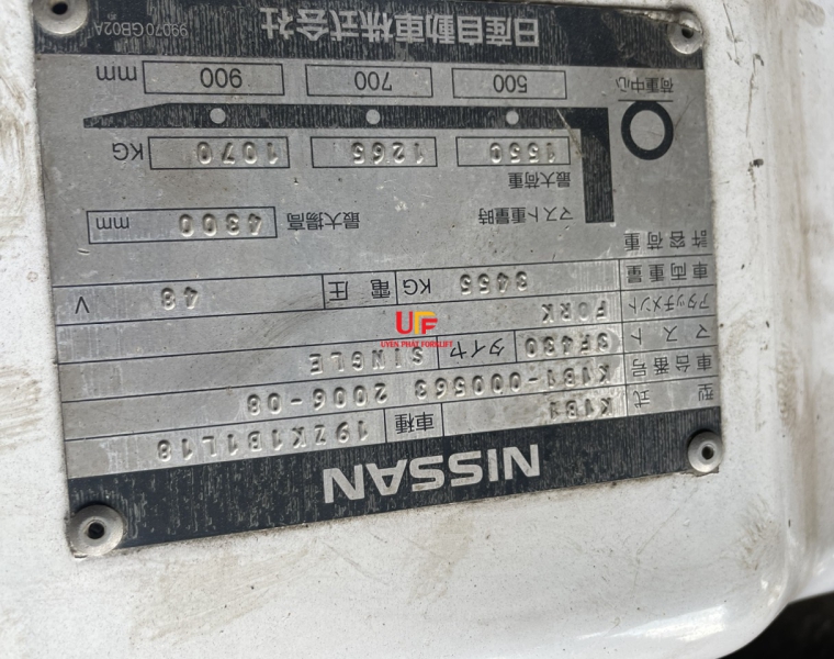 Xe Nâng Điện Nissan 1.8 Tấn